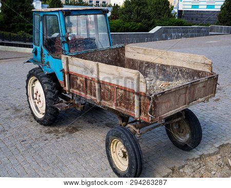Zadonsk, Russia - August 28, 2018: Xtz T-16 Tractor Manufactured By Kharkov Factory Of Tractor Self-