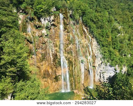 Big Waterfall (veliki Slap Or Slap Plitvica), Plitvice Lakes National Park Or Nacionalni Park Plitvi