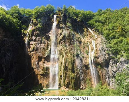 Big Waterfall (veliki Slap Or Slap Plitvica), Plitvice Lakes National Park Or Nacionalni Park Plitvi