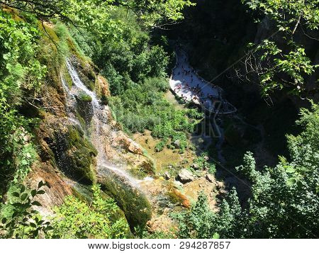 Landscape Of Plitvice Lakes National Park Or Nacionalni Park Plitvicka Jezera, Unesco Natural World 