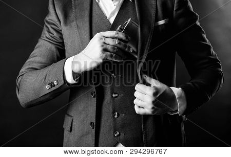 Brandy Drink. Man Drink Alcohol. Male Put Brandy Flask In Pocket. Bachelor And Single. Male Has Bad 