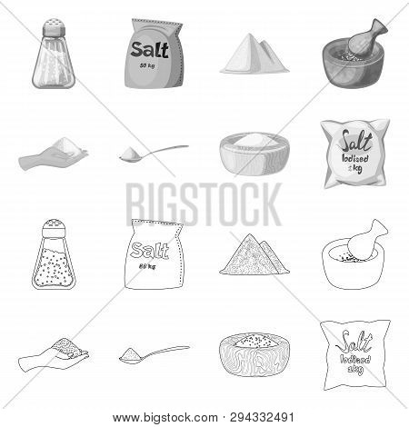 Vector Design Of Cooking And Sea Icon. Set Of Cooking And Baking   Vector Icon For Stock.