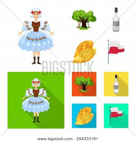 Isolated Object Of Traditional And Tour Symbol. Set Of Traditional And Landmarks Stock Vector Illust