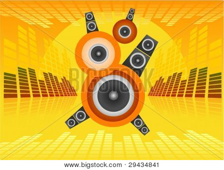 Poster vettoriale per discoteca