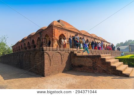 Bishnupur,west Bengal,india - December 26th,2015 : Rasmancha, Oldest Brick Temple Of India Is A Famo