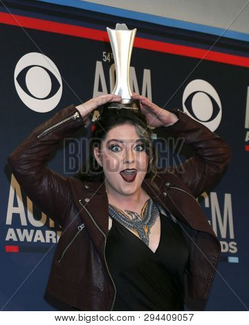 LAS VEGAS - APR 7:  Ashley McBryde at the 54th Academy of Country Music Awards at the MGM Grand Garden Arena on April 7, 2019 in Las Vegas, NV