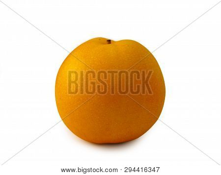 Snow Pear Fruit Isolated On White Background.(this Has Clipping Path)