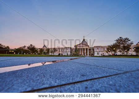 Tainan, Taiwan - December 4, 2018: Beautiful Scenic Of Chimei Museum Which Displays Of Western Art, 