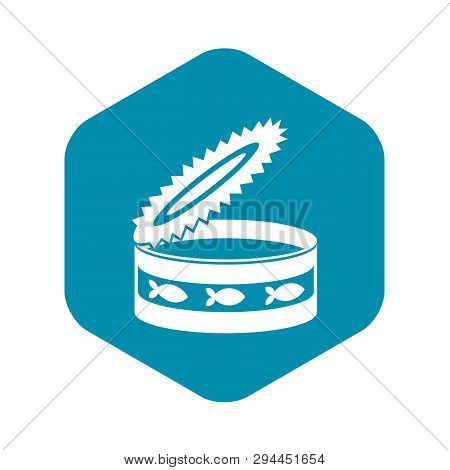 Canned Food For Cat Icon. Simple Illustration Of Canned Food For Cat Vector Icon For Web Design