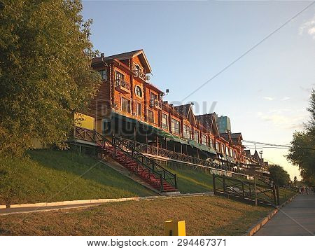 Gallery Of Restaurants And Cafes Made Of Wooden Logs In The Style Of Ancient Buildings. Samara Russi