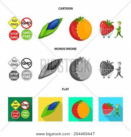 Vector Design Of Test And Synthetic Symbol. Set Of Test And Laboratory Stock Symbol For Web.