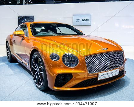 Bentley New Continental Gt On Display In Bangkok International Motor Show 2018.