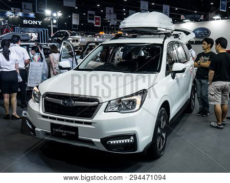 Subaru Forester On Display In Bangkok International Motor Show 2018.