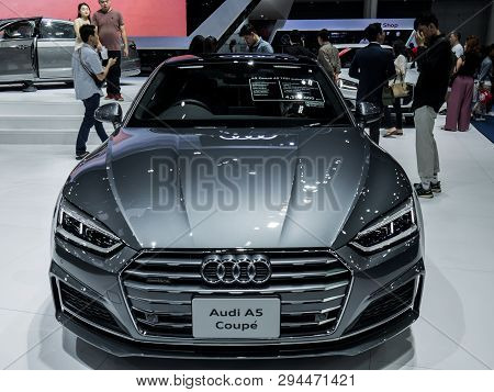 Audi A5 Coupe On Display In Bangkok International Motor Show 2018 At Impact Arena Exhibition Muangth