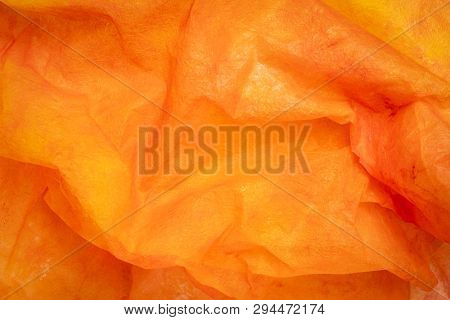 background of orange and red marbled momi paper
