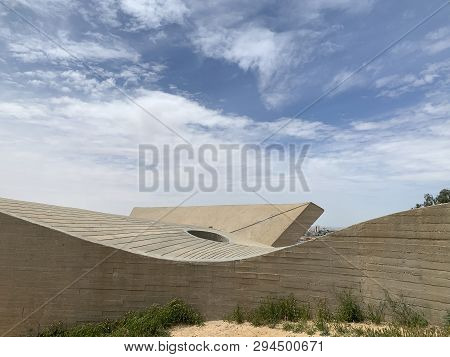 Beer Sheva, Israel - April 04, 2017: Monument  In The Memory Of The Members Of The Palmach Negev Bri