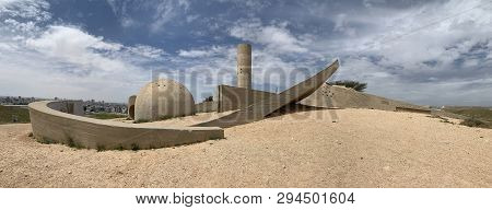 Beer Sheva, Israel - April 04, 2017: Monument  In The Memory Of The Members Of The Palmach Negev Bri