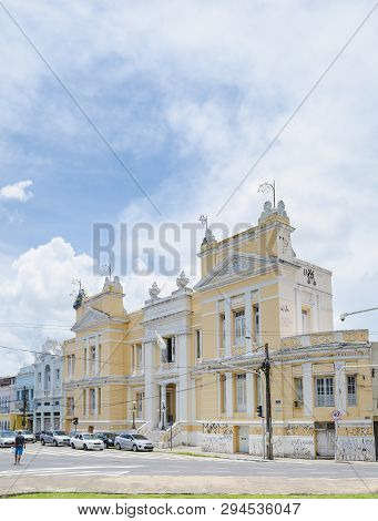 Joao Pessoa Pb, Brazil - February 25, 2019: Building Of Ascom, Associacao Comercial Da Paraiba (comm