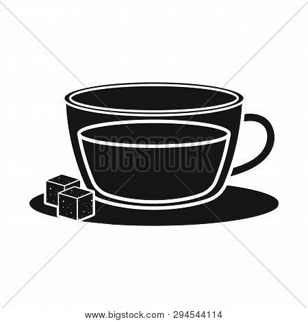 Vector Design Of Cup And Tea Icon. Set Of Cup And Breakfast Stock Symbol For Web.