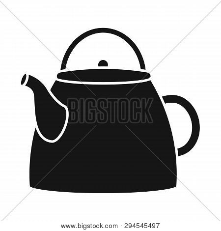 Vector Design Of Teapot  And Tea  Icon. Set Of Teapot  And Porcelain Vector Icon For Stock.