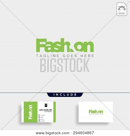 Fashion Shoe With Simple Flat Negative Logo Type Vector Illustration