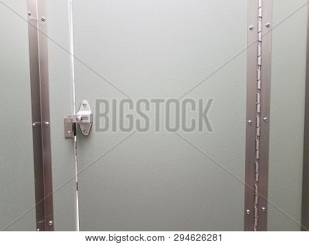 Locked Or Latched Bathroom Or Restroom Stall Door