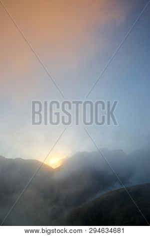 Peaks in Oza Valley, Pyrenees, Spain.