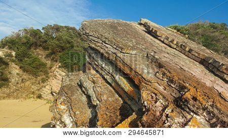 Rugged Rocks At Quarry Beach Near Mallacoota East Gippsland Victoria Australia