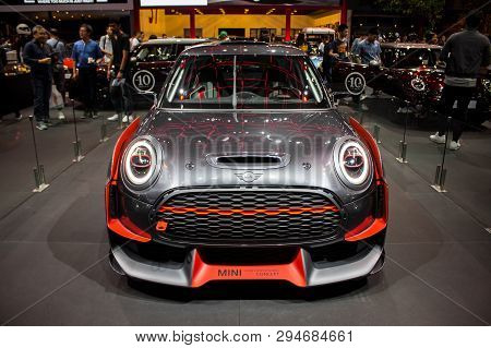 Mini John Cooper Works Gp Concept On Display In Bangkok International Motor Expo 2018.
