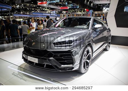 Lamborghini Urus On Display In Bangkok International Motor Expo 2018.