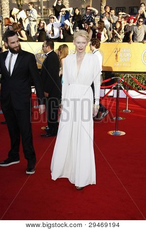LOS ANGELES, CA - JAN 29: Tilda Swinton il XVIII annuale schermo attore Guild Awards presso il santuario A