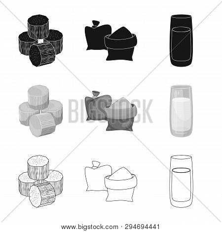 Vector Design Of Farm And Agriculture  Icon. Set Of Farm And Technology Stock Vector Illustration.