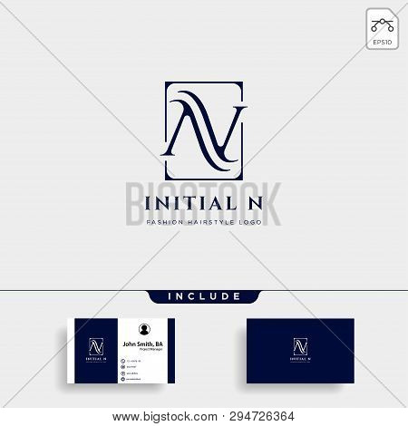 Premium Vector N Logo In Gold Color. Beautiful Logotype Design For Luxury Company Fashion Branding