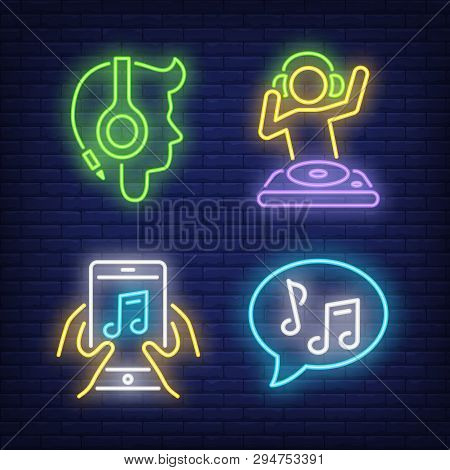 Dj Music Notes Vector Photo Free Trial Bigstock