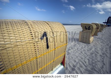 Strand Stühle Nummer eins