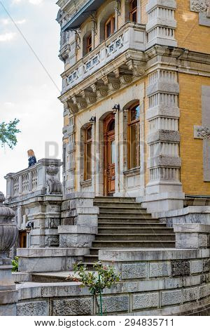 Massandra, Crimea - October 2014: Massandra Palace And The Park Complex. Residence Of Emperor Alexan