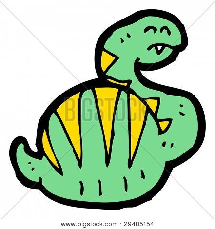 käärme valtava vatsa sarjakuva (rasteri-versio)