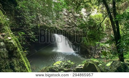 Natural Bridge In Springbrook National Park, Qld