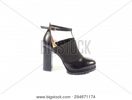Elegant Pair Of Womans Shoes Isolated On A White Background