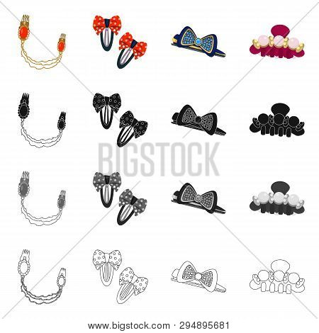 Vector Illustration Of Beauty And Fashion Icon. Collection Of Beauty And Female Vector Icon For Stoc