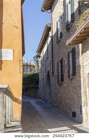 Montevecchia, Lecco, Brianza, Lombardy, Italy: Old Buildings Of The Historic Village