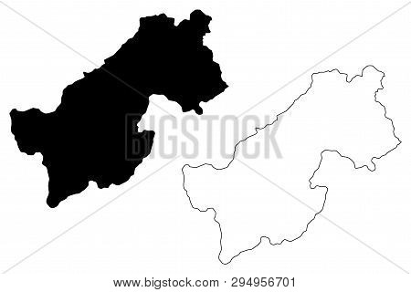 Paktia Province (islamic Republic Of Afghanistan, Provinces Of Afghanistan) Map Vector Illustration,