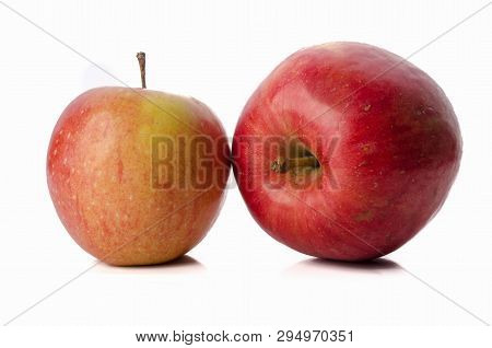 Fresh Red Apple Isolated On White. With Clipping Path.