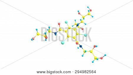 Iohexol Molecular Structure Isolated On White