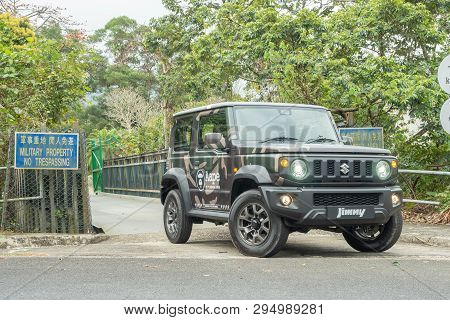 Hong Kong, China March 26, 2019 : Suzuki Jimny Test Drive Day March 26 2019 in Hong Kong.