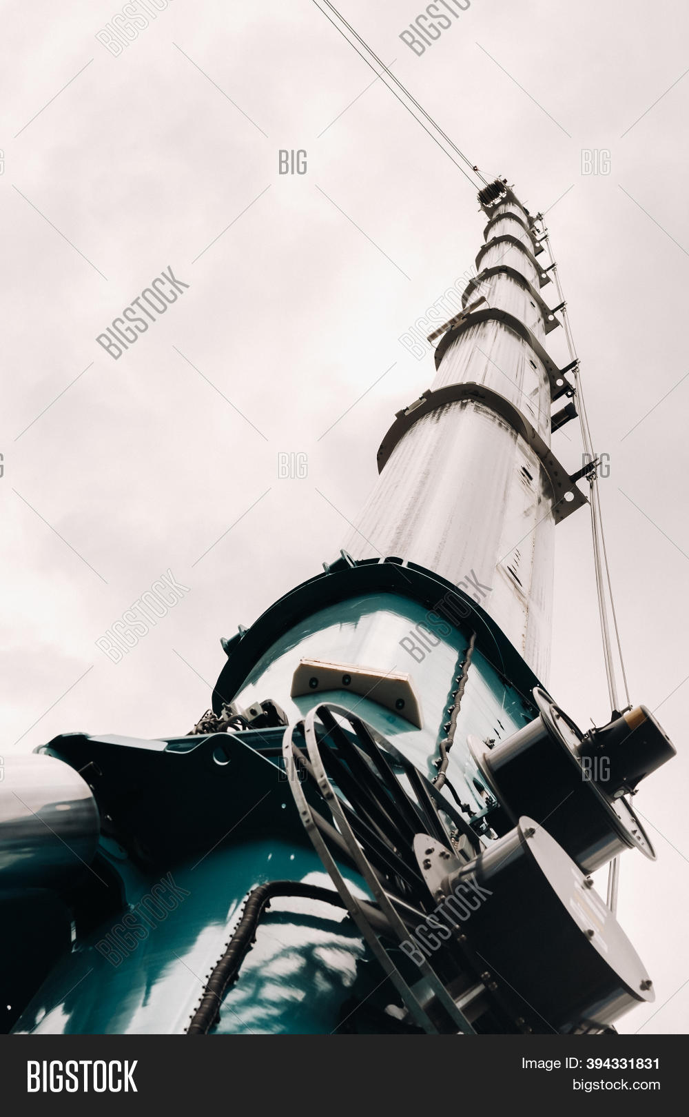 Blue Crane Lifting Image & Photo (Free Trial) Bigstock