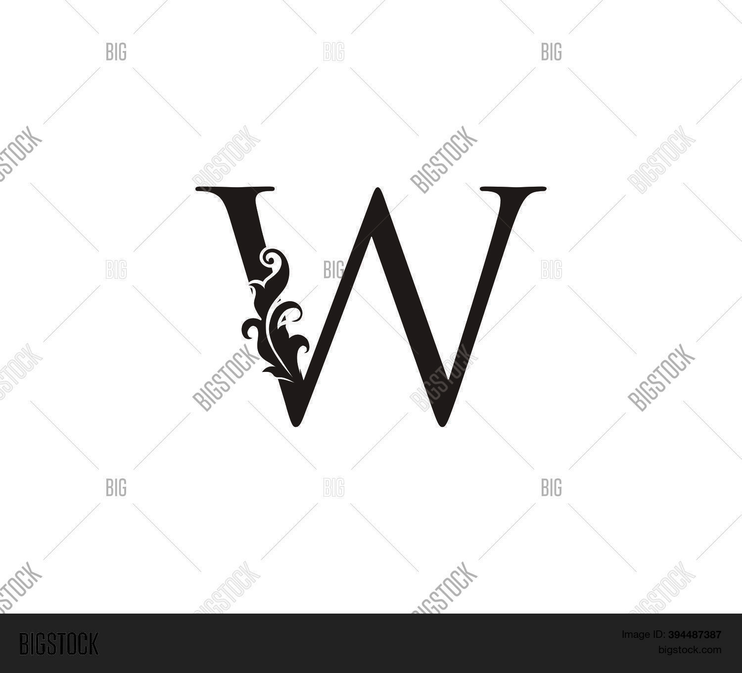 Classic W Letter Logo Vector & Photo (Free Trial) | Bigstock