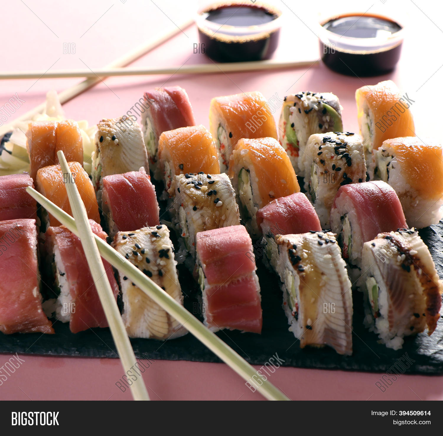 Set Sushi Rolls Cooked Image & Photo (Free Trial) | Bigstock