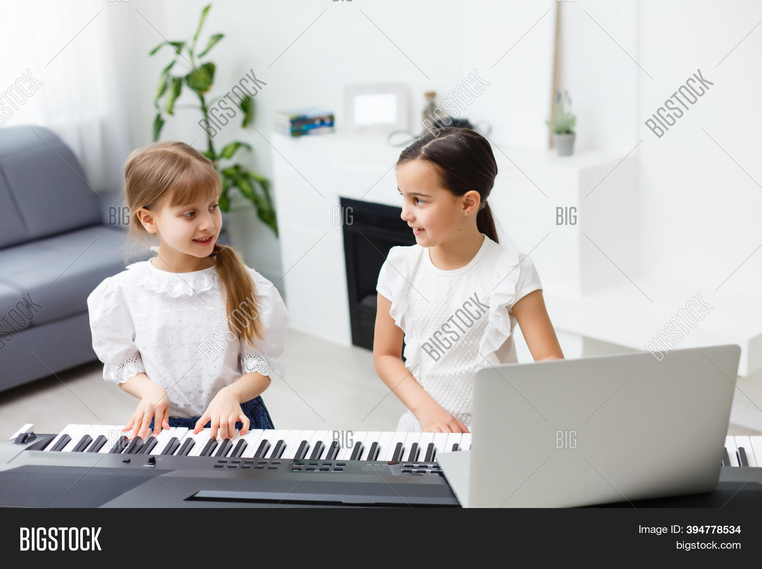 Home Piano Lesson. Two Image & Photo (Free Trial) Bigstock