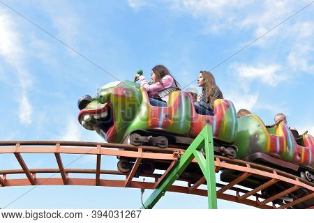 Russia, St. Petersburg, 30,08,2015 Attractions For Children, Amusement Park, St. Petersburg,
